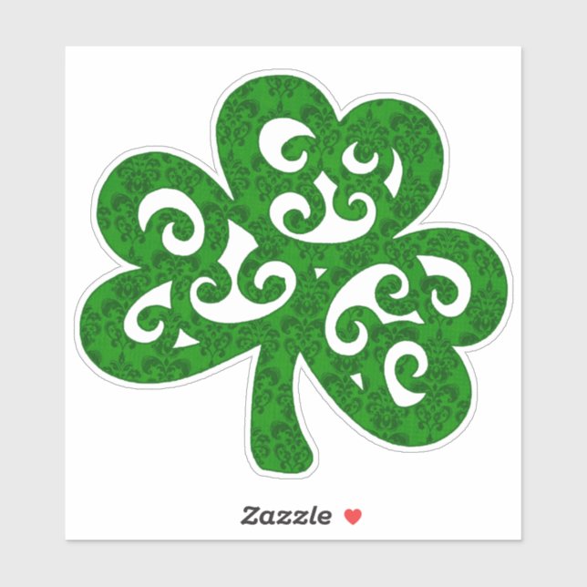 Damask Klöver Sticker Klistermärken (Ark)