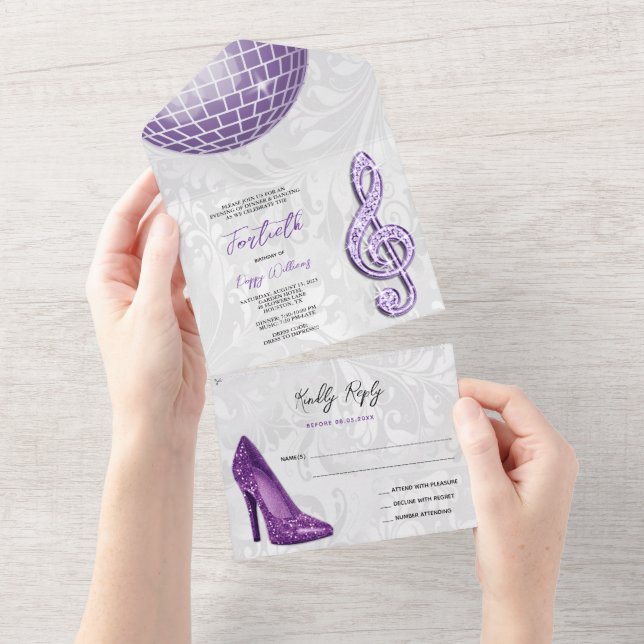 Damask, Lila Stiletto, Music & Disco Boll 40:e (Tearaway)