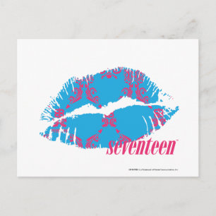 Damask Magenta-Aqua Vykort