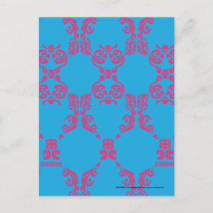 Damask Magenta-Aqua Vykort