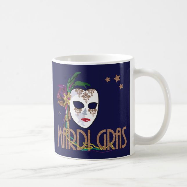 Damask Mardi Gras Mugg (Höger)