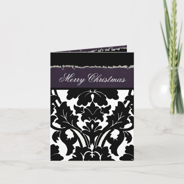 Damask Me FOTO INSET ~ Julkort Helgkort (Framsida)