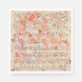 Damask Musical Bumblebee Pappersservett