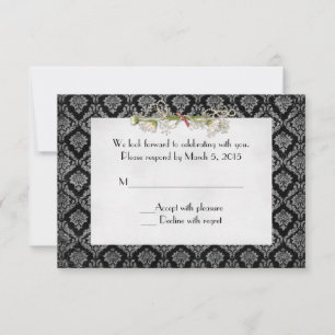 Damask och Daisy RSVP Inbjudningar