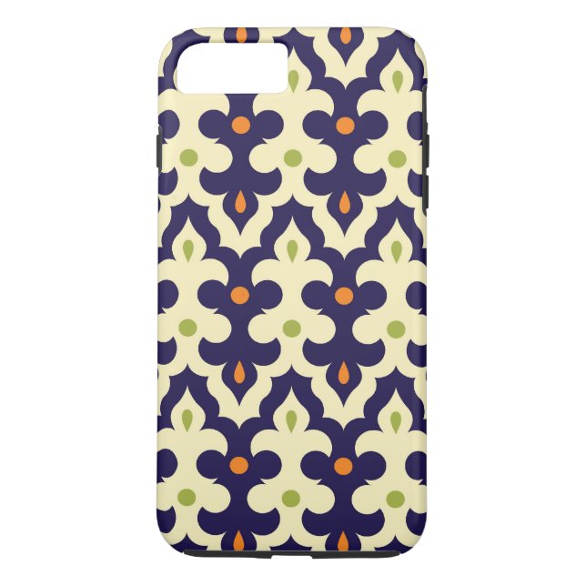 Damask paisley arabesque Moroccan mönster girly Case-Mate iPhone Skal (Baksida)