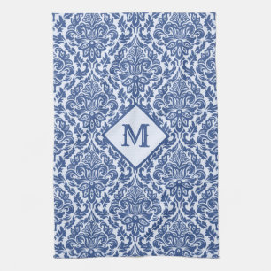 Damask Pattern anpassningsbar monogram kökshandduk