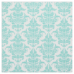 Damask Pattern - Aqua Tyg