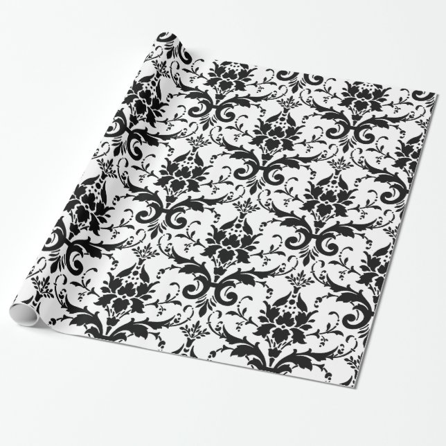 Damask Presentpapper (Utrullad)