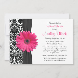 Damask Rosa Gerbera Daisy Recipe Möhippa Inbjudningar