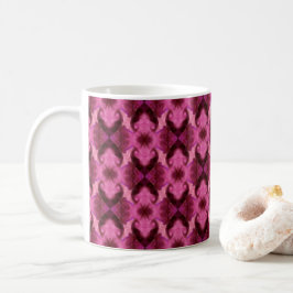 Damask Rosa Hearts Kaffemugg