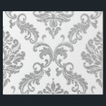 Damask Silver Grått Royal Metallic White Glitter Presentpapper<br><div class="desc">Glam och Chic Wrapping Papper för många tillfällen som födelsedag,  årsdag,  bröllop,  brudens sida,  nytt jobb,  nytt hem,  företag party,  pension party,  nyfödd bebis, ,  florenceK</div>