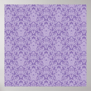 Damask Snöre Lila Poster