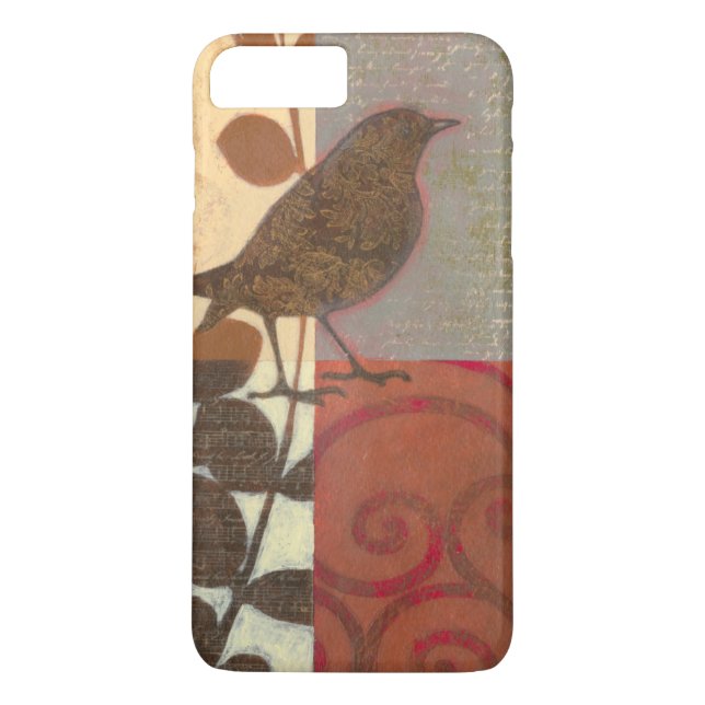 Damask Sparrow Case-Mate iPhone Skal (Baksida)