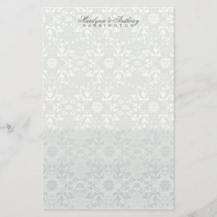 Damask Swirls Snöre Dream Tack Stationery Brevpapper