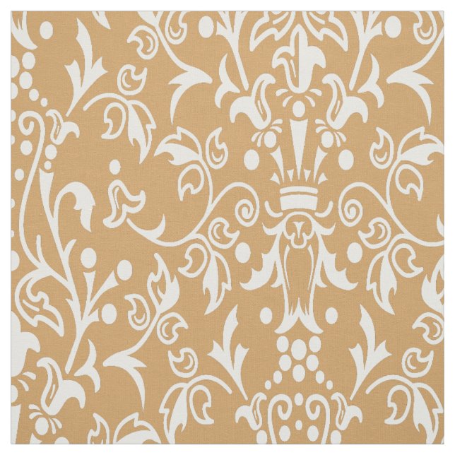 Damask Tan Tyg (Provkarta)