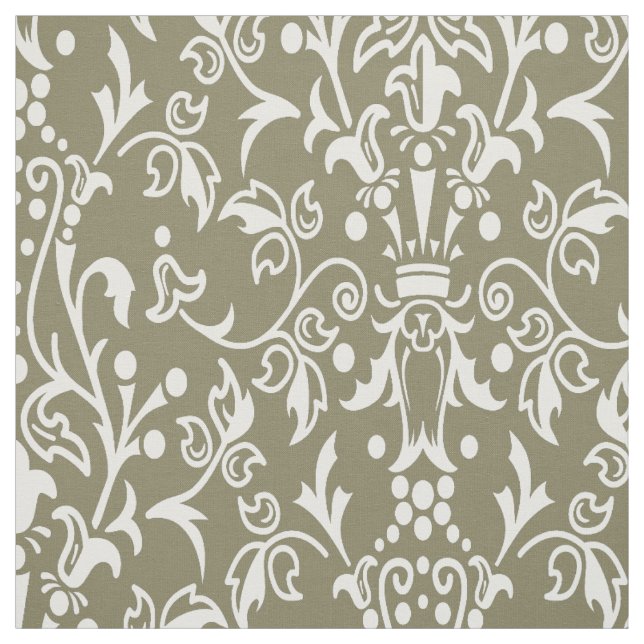 Damask Taupe Tyg (Provkarta)