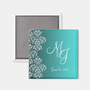 Damask Turcos Bröllop Magnet