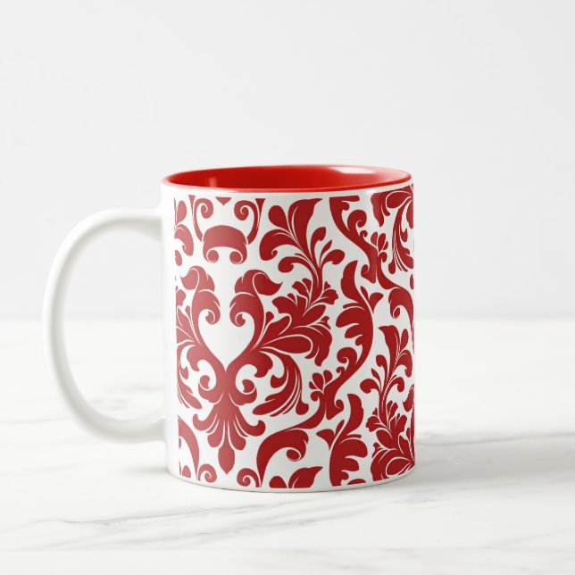 Damask Två-Tonad Mugg (Vänster)