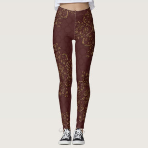 Damask Zazzle_Growshop Leggings