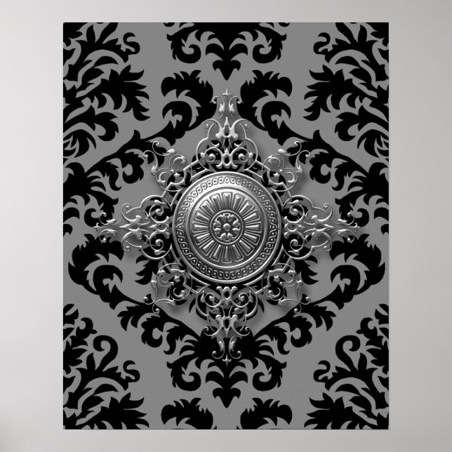 Damaskdesign, Filigree Medallion Poster (Framsidan)