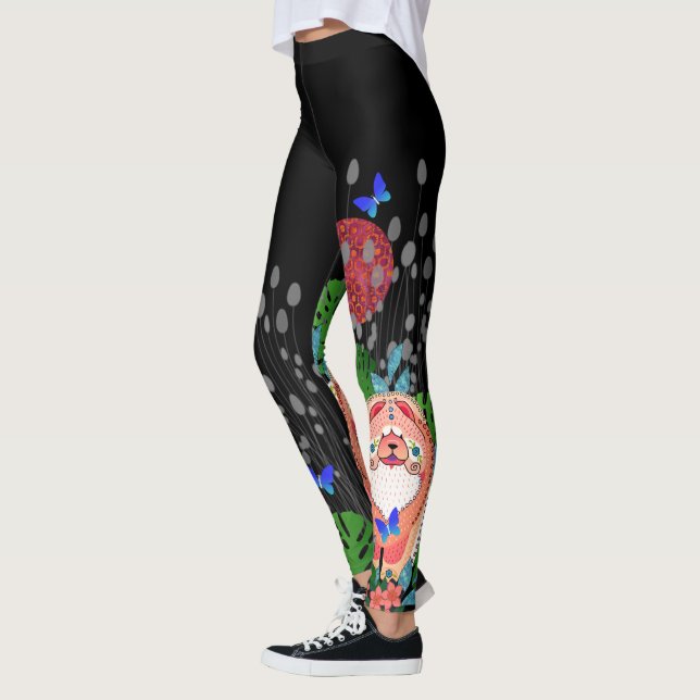 Damasker för AB för semester för BINDI-SOPHIE Leggings (Vänster)