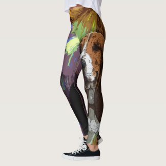 Damasker för Bassethundhund Leggings