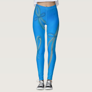 Damasker för blåttängeloändlighet leggings