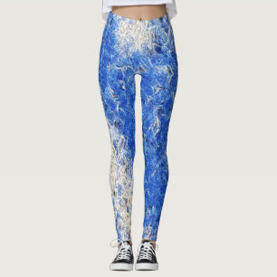 Damasker för blåttisöversvallande beröm leggings