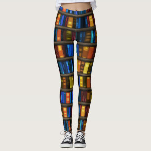 Damasker för bokälskaredesign leggings