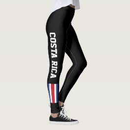 Damasker för Costa Rica flaggaanpassningsbar Leggings
