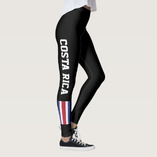 Damasker för Costa Rica flaggaanpassningsbar Leggings