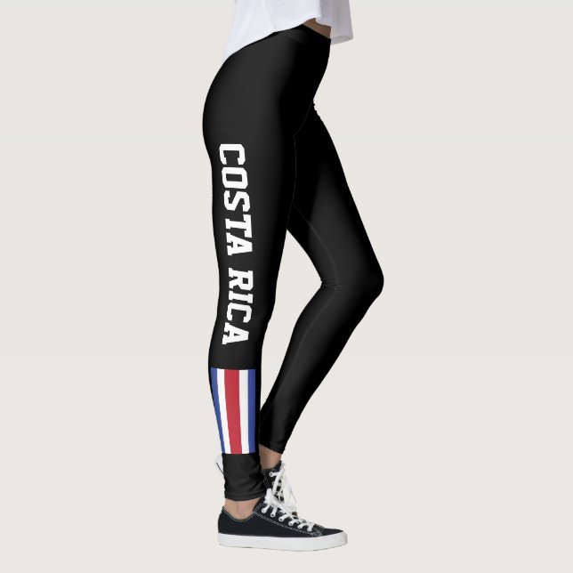 Damasker för Costa Rica flaggaanpassningsbar Leggings (Höger)