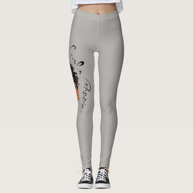 DAMASKER FÖR CURLZ "KRULLAR LIZAEN POPPIN" LEGGINGS (Framsida)