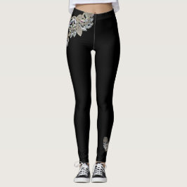 Damasker för diamanthalsbandtryck leggings