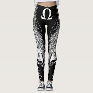 Damasker för fantasi för CelticOmega varg Leggings