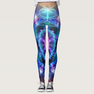 Damasker för Fibonacci blommaMandala Leggings