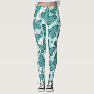 Damasker för flickakrickafjäril leggings