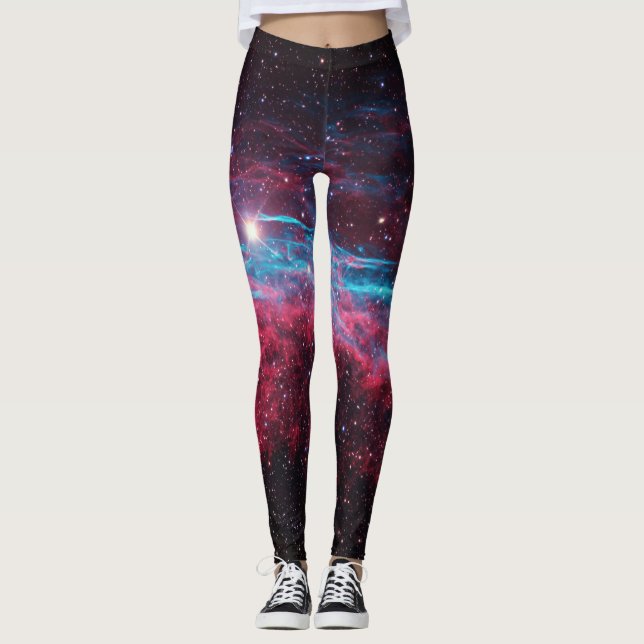 Damasker för galaxNebulastjärnor Leggings (Framsida)