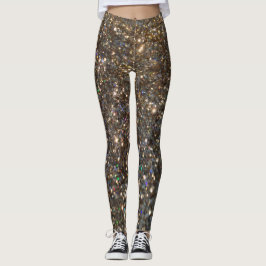 Damasker för Glitzglitterguld! Leggings