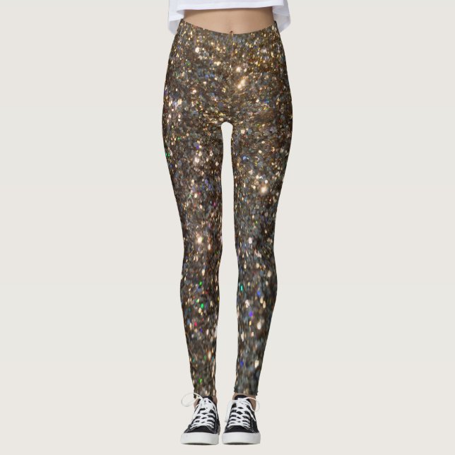 Damasker för Glitzglitterguld! Leggings (Framsida)