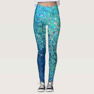 Damasker för Glitzglittertryck! Var en av en sort Leggings