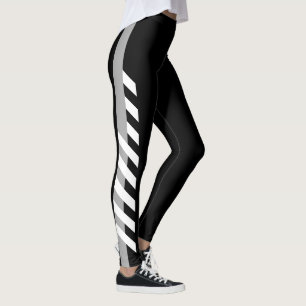 Damasker för grå färgsidorand leggings
