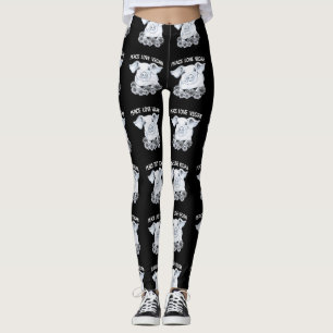 Damasker för gris för fredkärlekVegan Leggings