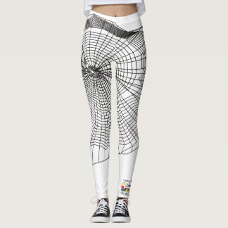 Damasker för häxa för Halloween spökepumpa Leggings