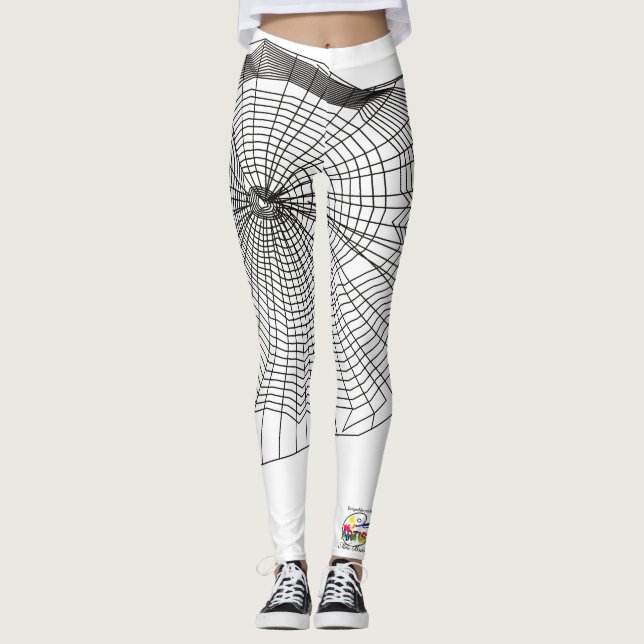 Damasker för häxa för Halloween spökepumpa Leggings (Framsida)