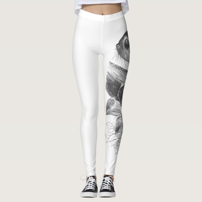 Damasker för illustration för leggings (Framsida)