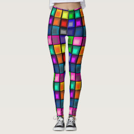 Damasker för Josef Albers färgkvarter Leggings