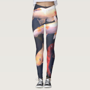 Damasker för Koi fiskYoga Leggings