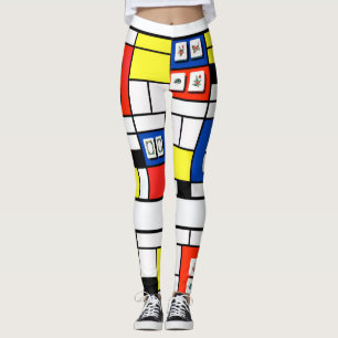 Damasker för Mah Jonng-Mondrian Leggings