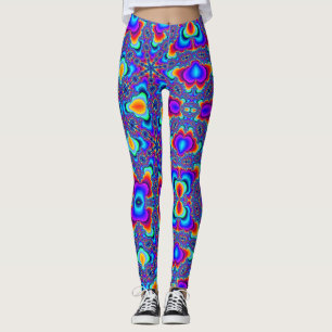 DAMASKER FÖR MARDI GRAS (FRACTALEXPLOSION) LEGGINGS
